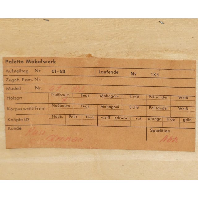 Mid-Century Walnut Sideboard from PALETTE Möbel, 1970s For Sale - Image 11 of 13