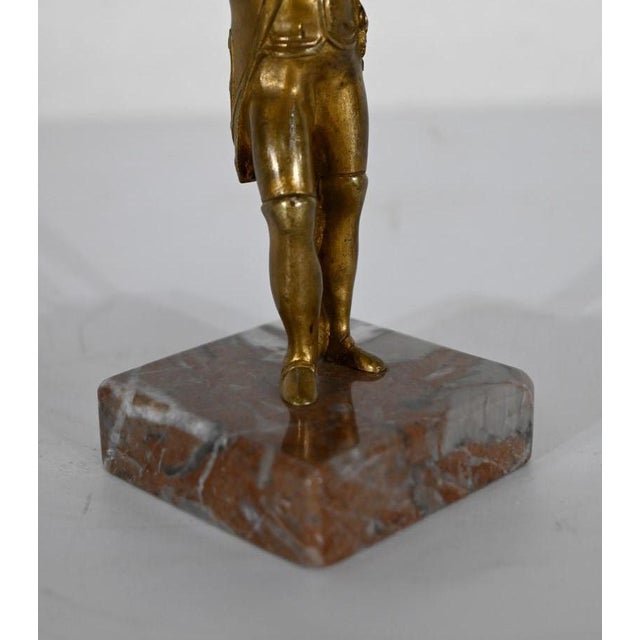 Gold Antique Napoleon Sculpture, Early 20th-Century For Sale - Image 8 of 18