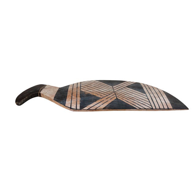 Tribal Vintage Kalapalo Tribe Indigenous Wood Spatula (Pá De Biju) 18.75" W For Sale - Image 3 of 6