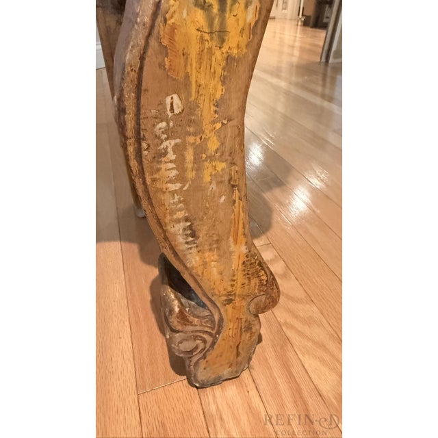 Mid-20th Century Chinese Altar Console Table With Distressed Lacquer Patina For Sale - Image 10 of 14