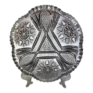 Antique American Brilliant Period Nappy Bonbon Dish