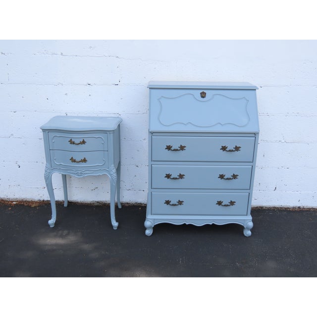 Jasper Cabinet French Painted Gray Secretary Desk 6634 For Sale - Image 17 of 17