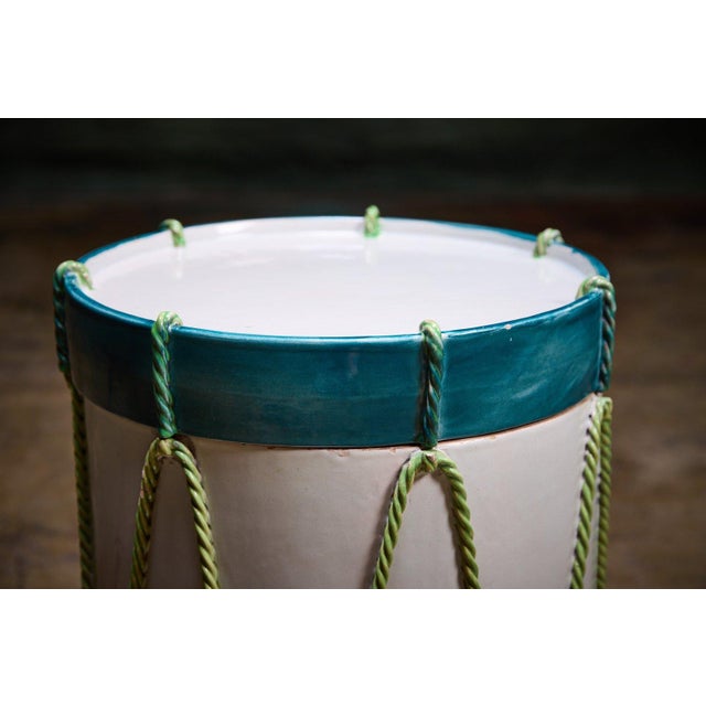 Traditional Trompe l'Oeil 'Drum' Garden Table, 1950s For Sale - Image 3 of 6