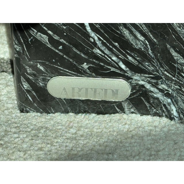 Black Artedi Italia Black Marble & Glass Coffee Table For Sale - Image 8 of 8