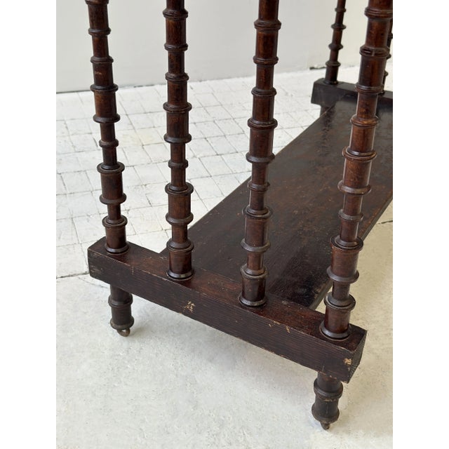 Vintage Two-Tiered Spool Entry Table / Console, Circa 1920s-40s For Sale - Image 10 of 16