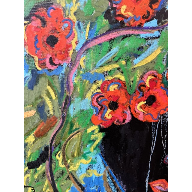 "I Waded Through" is a mixed media, bright abstract portrait painting by Hudson Valley artist Monica Shulman. For this...