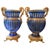 20th Century Bohemian Crystal Urns in Blue, Set of 2 For Sale - Image 9 of 9