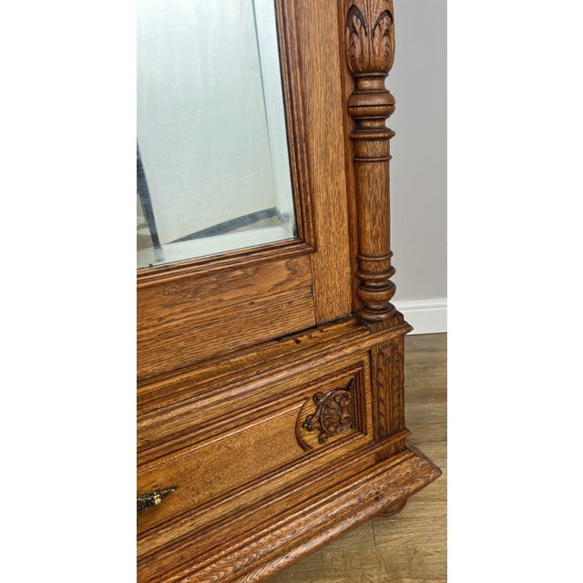 French Wardrobe in Oak For Sale - Image 16 of 18