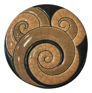 1930s Art Deco Bonbonniere in Longwy Enamel