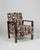 A striking and bold matching pair of fully refurbished Hungarian Art Deco lounge armchairs, combining classic 1930s...