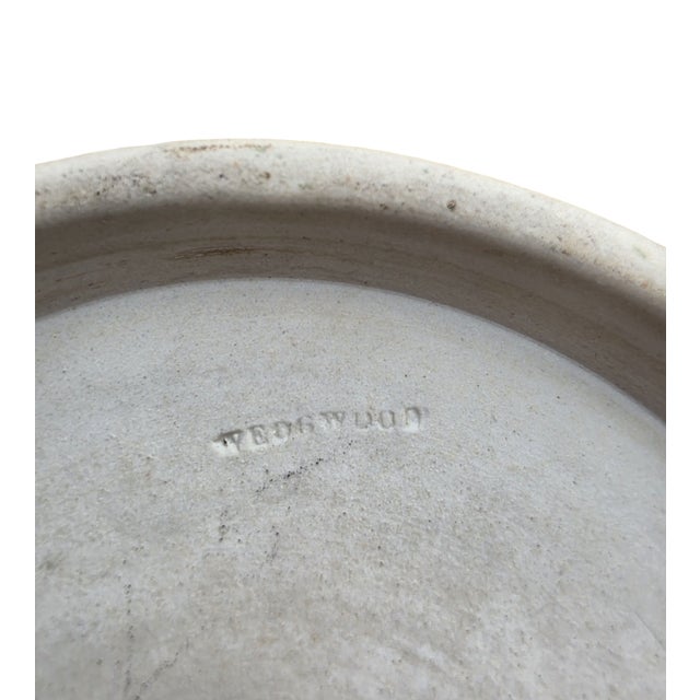 Ceramic Antique Wedgwood Green Jasperware Relief Pitcher Jug, England For Sale - Image 7 of 8