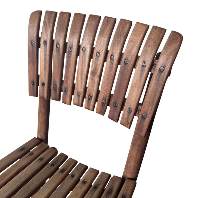 Wood Mid-Century Yugoslavian Slatted Beech Chair, 1950s For Sale - Image 7 of 8