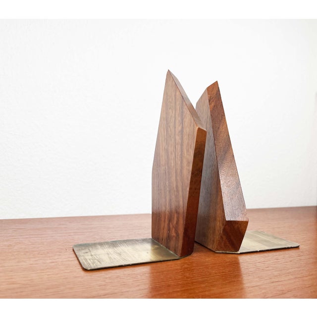 Wood Mid-Century Modern Danish Bookends in Teak, 1960s, Set of 2 For Sale - Image 7 of 18