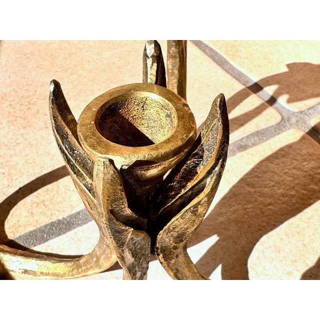 Bronze Metal Art Candleholder from Michael Harjes Metallkunst, 1970s For Sale - Image 14 of 18