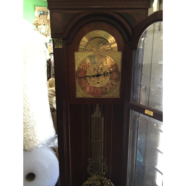 Mahogany Ethan Allen Grandfather Clock Chairish