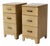 Mid-Century 3 Drawer End Tables Pair For Sale