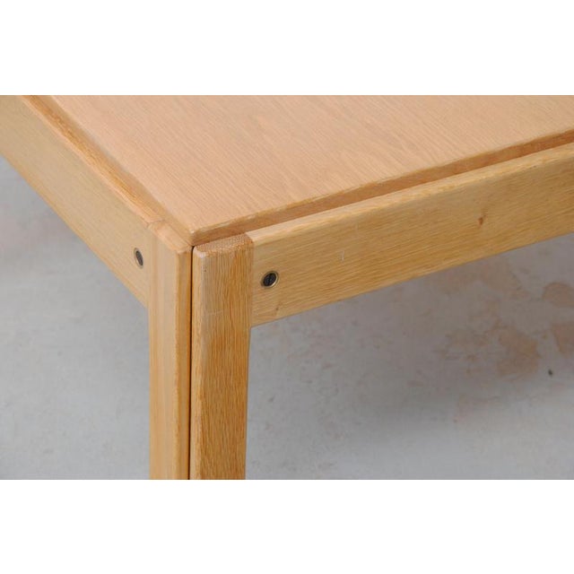 Wood Fully Restored Danish Oak Plexus Side Table by Illum Wikkelso for CFC Silkeborg, 1960s For Sale - Image 7 of 9