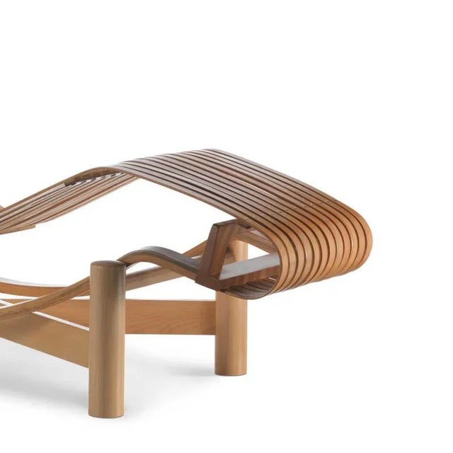 Wood Tokyo Teka Lounge Chair by Charlotte Perriand for Cassina For Sale - Image 7 of 9