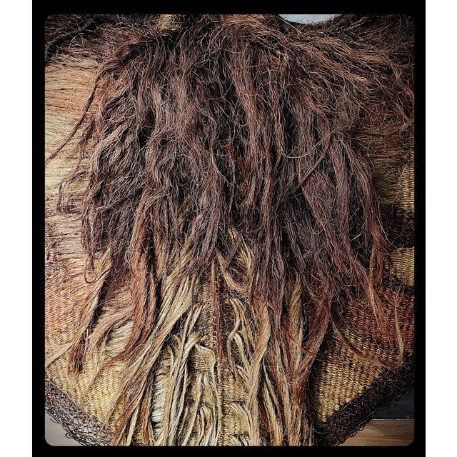 European Fiber Art Tapestry with Moth, 1970s-1980s For Sale - Image 15 of 17