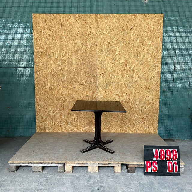 Bentwood Square Café Table, 1980s For Sale - Image 3 of 3