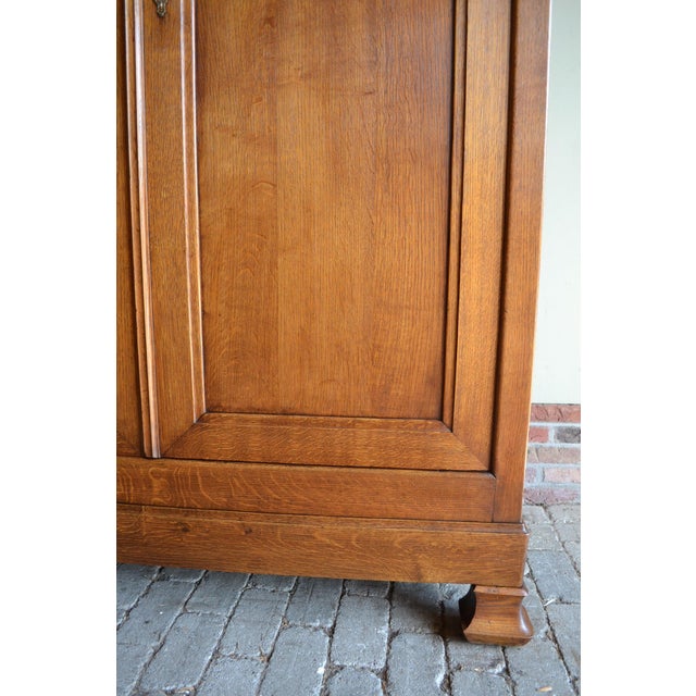 Antique Louis Philippe Oak Cabinet For Sale - Image 6 of 10