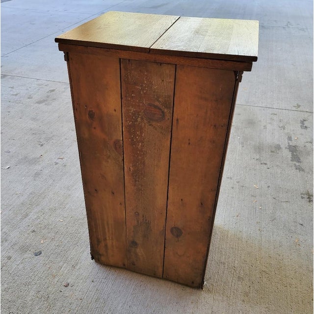 Antique American Arts & Crafts Oak Storage Cabinet, c.1910 For Sale - Image 9 of 9