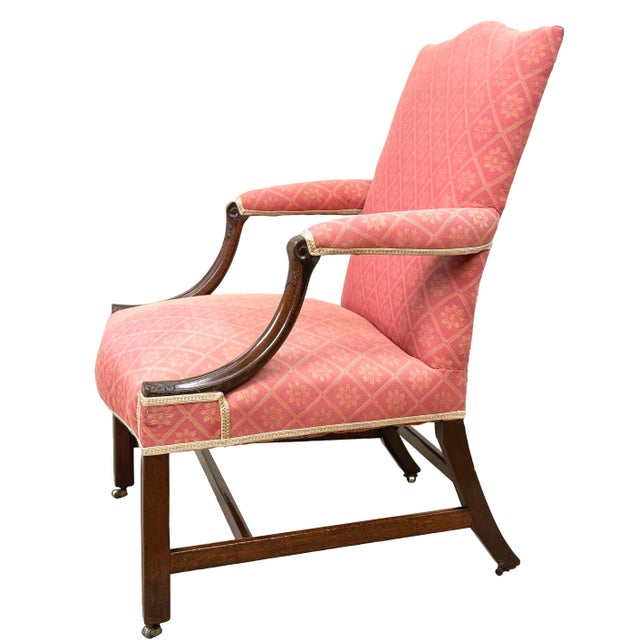 18th Century Georgian Mahogany Gainsborough Library Armchair, 1760 For Sale - Image 4 of 13