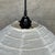1980s Japanese-Style Teardrop-Shaped Pendant Light in Rattan and Natural Linen, 1980s For Sale - Image 5 of 18