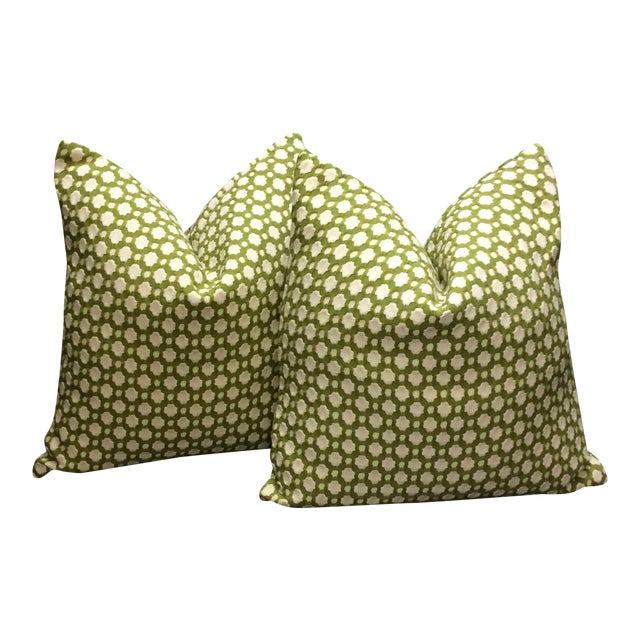 Schumacher Fabric Pillows a Pair Chairish