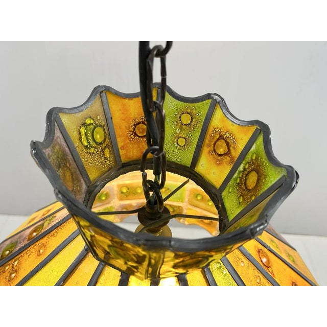 Brutalist Ceiling Lamp by Felipe Delfinger for Feders, 1970s For Sale - Image 14 of 17