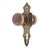 Traditional style passage door knob set made of brass and steel with a patina finish. Priced as two door knobs, one...