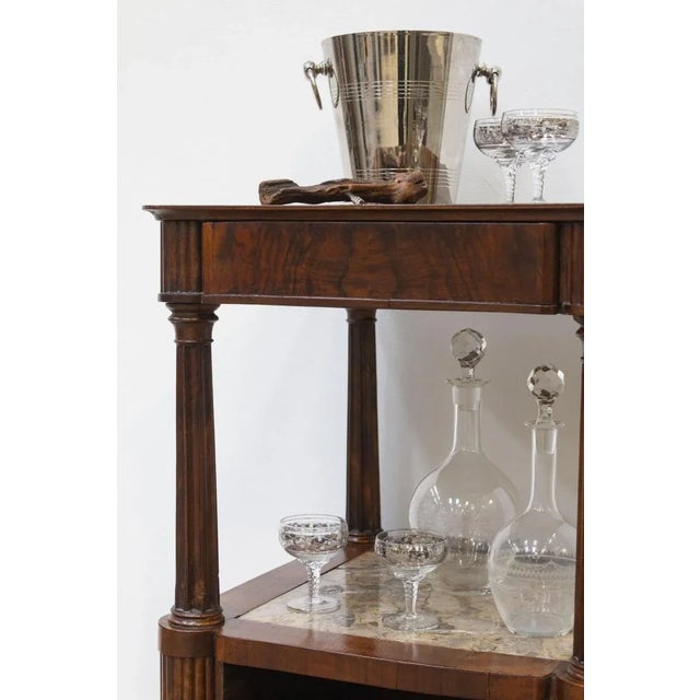 French Mobile Bar in Walnut, 19th Century For Sale - Image 3 of 12