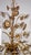 Brass & Lead Crystal Chandelier with Flowers from Palwa, 1970s For Sale - Image 9 of 15