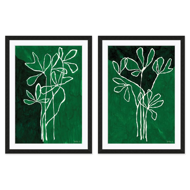 Hable Bouquet I and II by Susan Hable For Sale - Image 4 of 4