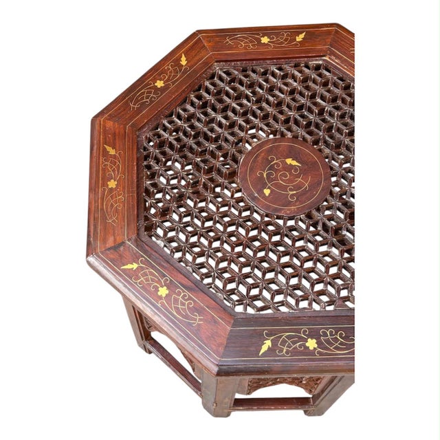 Brown Anglo-Indian Side Table, 1890s For Sale - Image 8 of 9