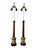Wood Hollywood Regency Table Lamp in Mahogany and Brass, England, 1970s, Set of 2 For Sale - Image 7 of 9