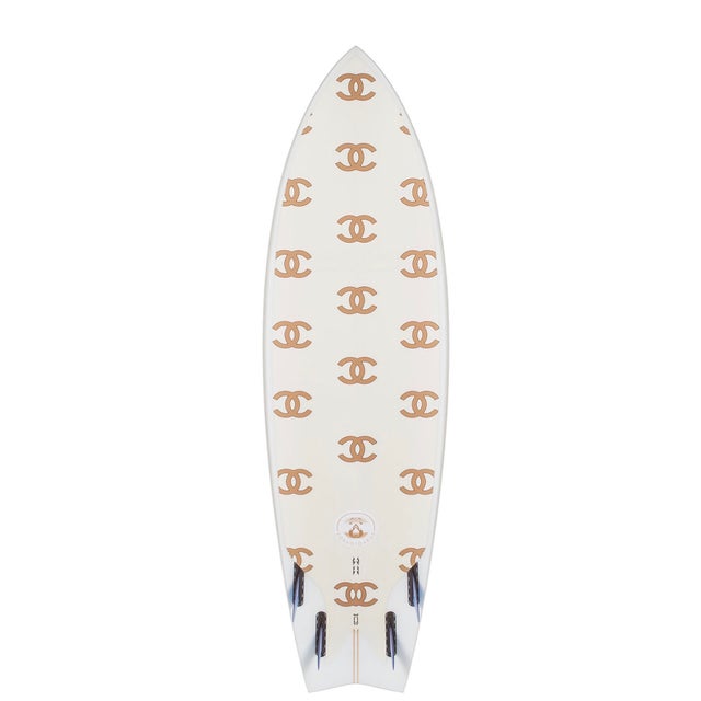 Chanel 6'5x22 Epoxy Resin Surfboard Clear acrylic mounting brackets included. Bobbi Bennett is a California-based...