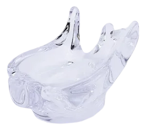 Vintage Hirondelle Pocket Tray in Crystal from Bayel