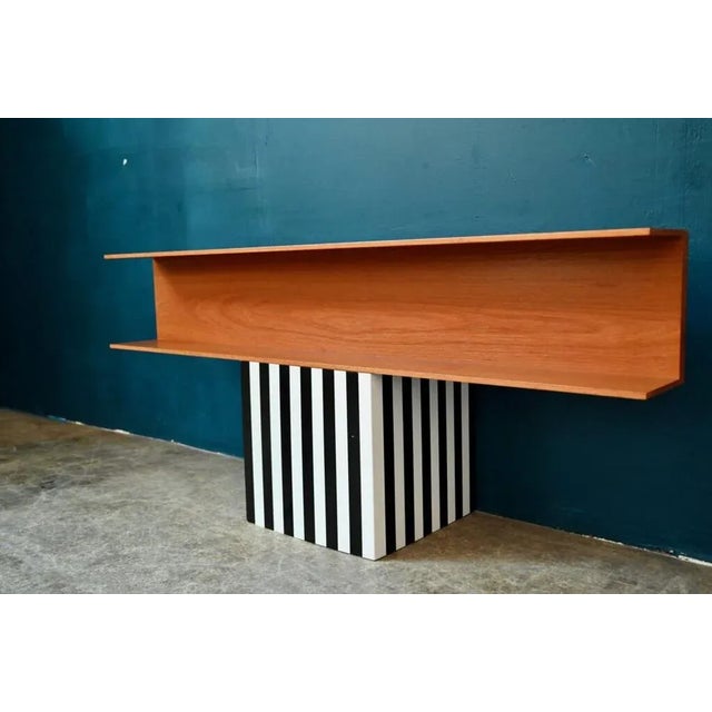 Wood Large Wall Shelf by Walter Wirtz for Wilhelm Renz, 1960s For Sale - Image 7 of 13