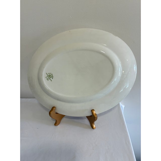 Ceramic Vintage Wedgwood & Co. Embossed Ironstone Platter, England For Sale - Image 7 of 8