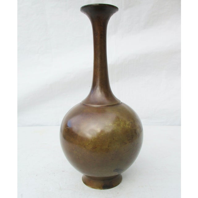 Mid 20th Century Mid-Century Japanese Bronze Vase For Sale - Image 5 of 5