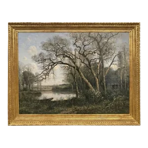 Louis Aime Japy "Springtime, Oil on Canvas, Monumental, Sotheby's Provenance