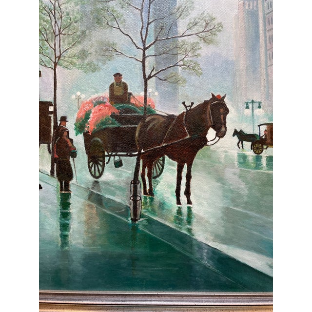 "Flatiron Building, New York" Oil Painting by Richard Schwarz, Signed & Dated 1995 For Sale - Image 4 of 8