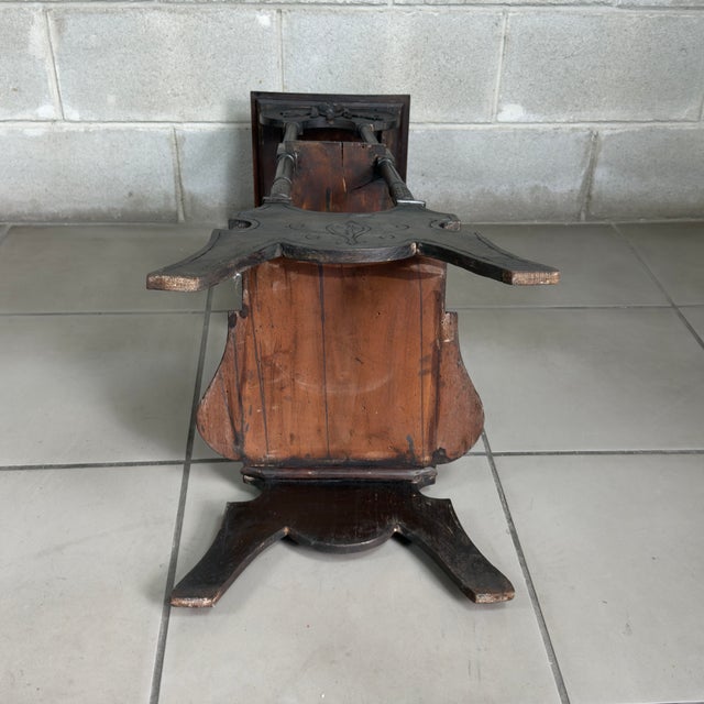 Antique Wooden Column Pedestal from Artigianato Italiano, 1900s For Sale - Image 11 of 15