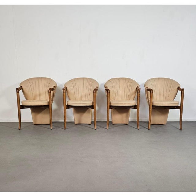 Chairs by Pietro Costantini, Set of 4, in Good conditions. Designed 1980 to 1989 This piece has an attribution mark, I am...