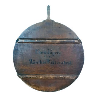 19th Century German Bread Board For Sale