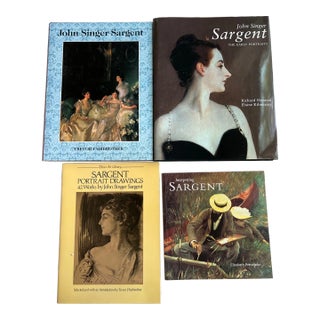John Singer Sargent, Complete Paintings, Volume 1: The Early Portraits (Vol 1) & 3 Other Sargent Books For Sale