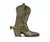 Large vintage brass cowboy boot figurine. This listing is for a large vintage brass cowboy boot figurine with a moveable...