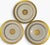 Antique Minton for Tiffany and Co. Gold-Encrusted Dinner Plates - Set of 18 For Sale - Image 9 of 17