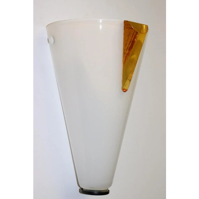 Late 20th Century Rosanna Toso "Mara" Murano Glass Wall Lamp, Mid-Century Modern For Sale - Image 5 of 13